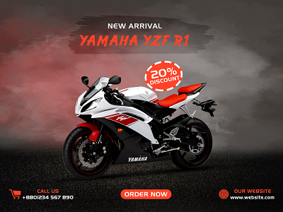 YAMAHA YZF R1 | Social Media Banner | Web Banner