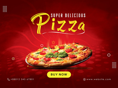 Delicious Pizza | Social Media Banner