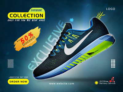 Exclusive Shoe | Web Banner | Social Media Banner