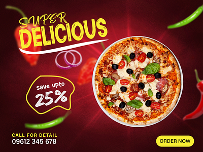 Delicious Pizza | Social Media Banner