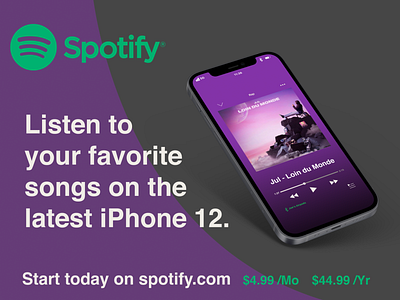 Spotify X iPhone 12 iphone mockup music photoshop spotify