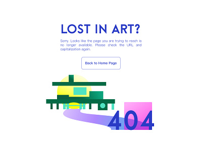 Getting Lost in the Art Museum 404 404 error 404 error page 404 page dailychallenge dailyui museum page not found ui uiux