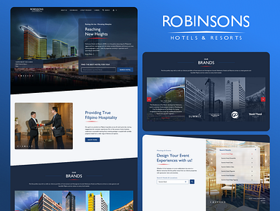 Robinsons Hotels and Resorts Website airbnb booking branding design hotel hotel booking hotels and resorts resort ui ui design ui ux user interface web design website website design