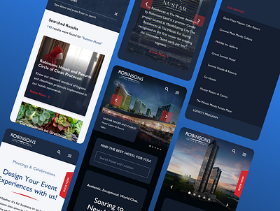 Robinsons Hotels and Resorts Website - Mobile View airbnb branding design hotel booking hotels mobile app mobile app design mobile web resort super app ui ui design ui ux web design website website design