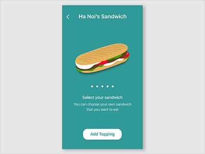 Vietnamese Sandwiches design food ios layout mobile app sandwiches ui ux vietnam