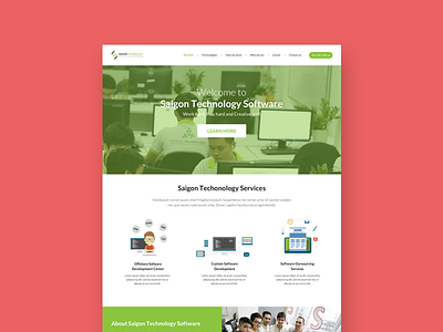 WIP: STS Landing page concept company corporate home page landing page ui ux vietnam website