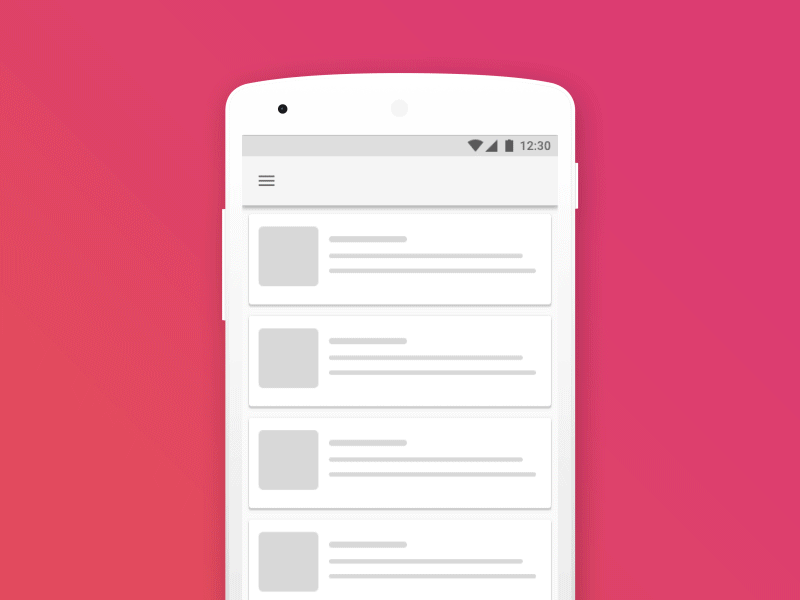 Pull down refresh 2 android animation design illustration layout ui ux vietnam