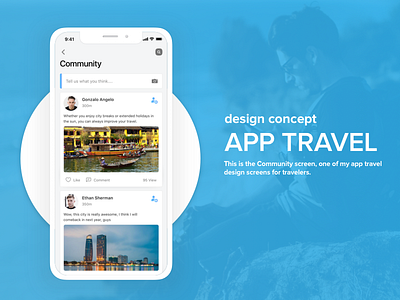 Community app community design layout mobile network social travel ui ux vietnam