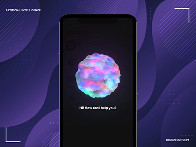 Artificial Intelligence concept ai animation app design artificial intelligence design ios motion vietnam