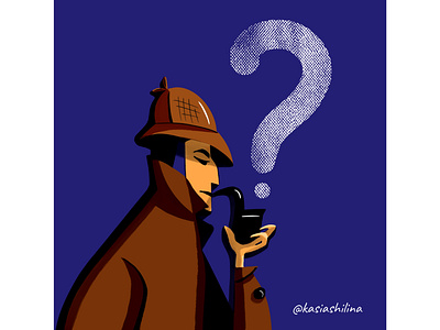 Illustration "Sherlock Holmes" book bookillustration detective illustration sherlock holmes