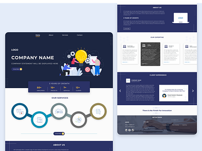 Software company home page branding graphic design home page landing page software startup company ui ux design website