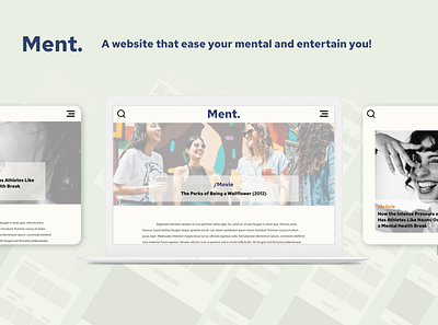 Ment. / UI/UX design case study design entertainment mental health ui ux website