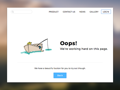 Daily UI #008 - 404 008 404 dailyui fishing page not found ui ux web