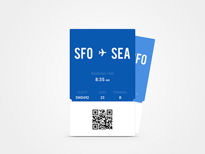 Daily UI #024 - Boarding Pass