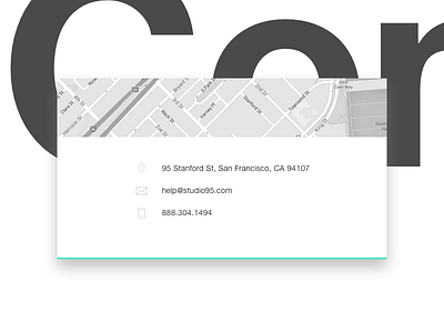 Daily UI #028 - Contact Us 028 card contact dailyui