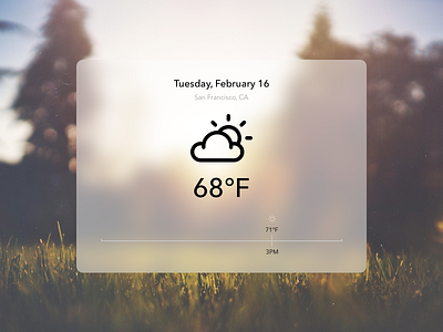 Daily UI #037 - Weather 037 cloudy dailyui partly sunny weather