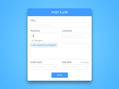 Daily UI #050 - Job Listing