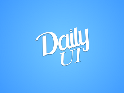 Daily UI #052 - Daily UI Logo 052 blue dailyui logo