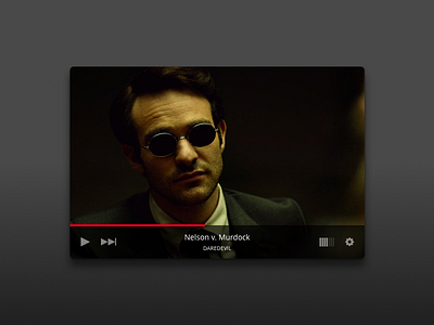 Daily UI #057 - Video Player 057 dailyui daredevil ui ux video player