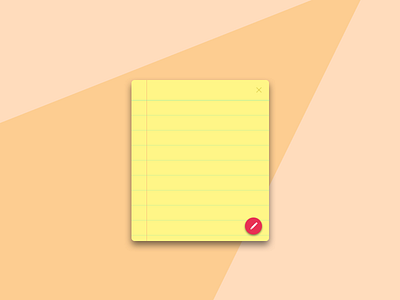 Daily UI #065 - Notes Widget 065 dailyui notepad notes ui ux widget