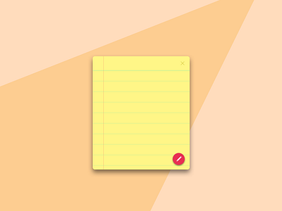 Daily UI #065 - Notes Widget