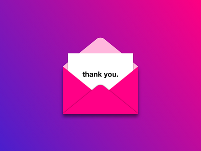 Daily UI #077 - Thank you 077 card dailyui envelope mail thank you ui ux