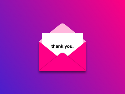 Daily UI #077 - Thank you