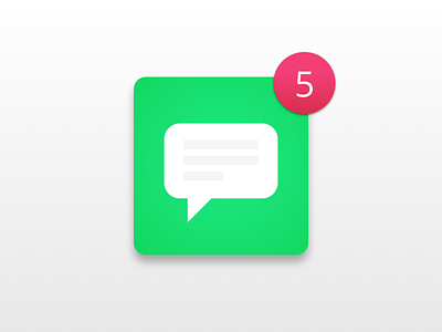 Daily UI #084 - Badge 084 app badge chat dailyui icon notification ui ux