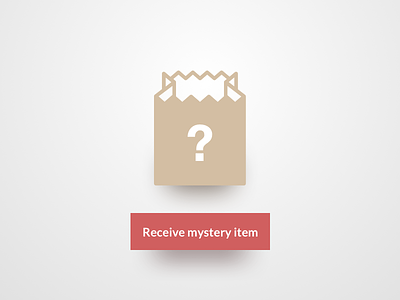 Daily UI #097 - Giveaway 097 button dailyui giveaway mystery paper bag question mark
