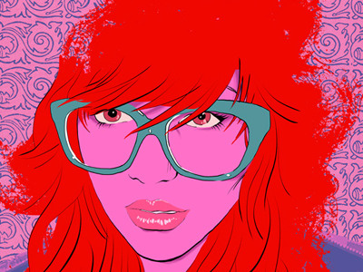 Color Stories Glasses color illustration portrait
