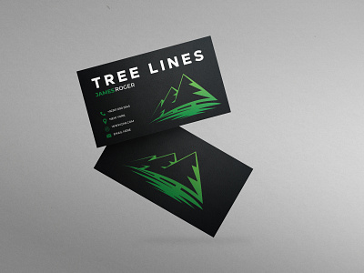 Tree Lines Business Card Design