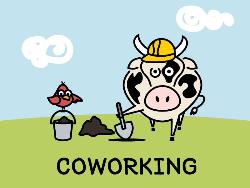 Cow Working by Alessio Massidda on Dribbble