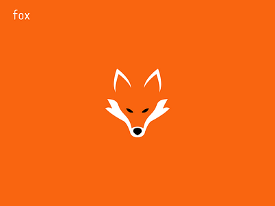 Manimals: Fox animals fox minimal orange