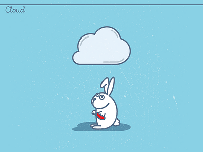 Cloud cloud cloud computing red pill tablet white rabbit
