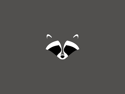 Raccoon animals minimal design minimalism raccoon