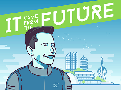 It Came From The Future buildings city cover elon musk future futuristic portrait space
