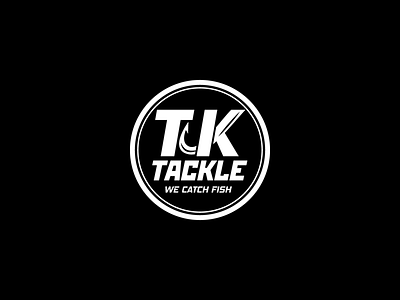 Tk Tackle Logo catch fish fishing hook logo tackle vector