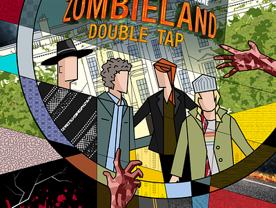 zombieland illustration movie art movie poster white house zombie zombieland zombies