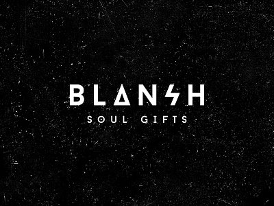 Logo black blanc blansh bulgakova font gifts logo minimal soul typography white