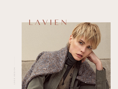 Lavien boutique boutique logo branding clothes design fashion identity logo naming style typogaphy