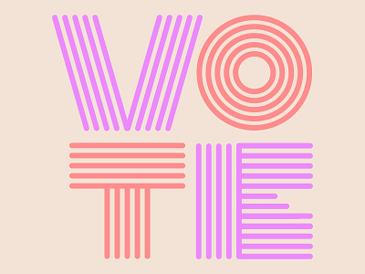 Vote Day 2 illustration lettering vote