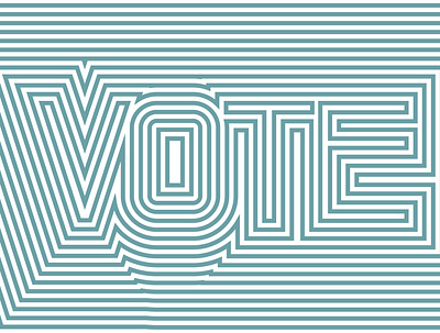 Vote Day 9 illustration lettering vote