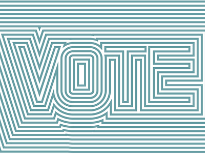 Vote Day 9 illustration lettering vote