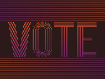 Vote Day 10 design illustration lettering vote