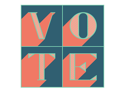 Vote Day 11 design illustration lettering vote