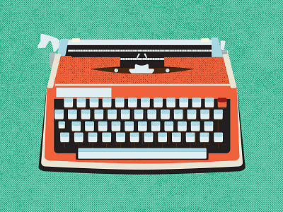 Typewriter illustration typewriter