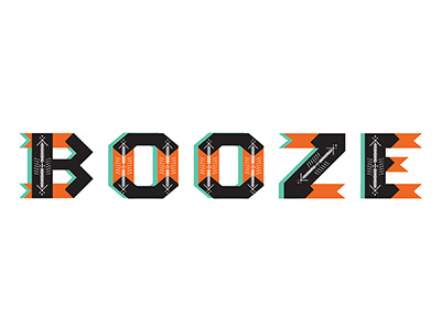 Booze lettering