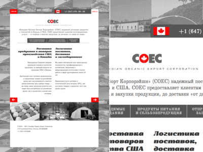 coec.ca + coec.ru work in progress art direction corporate identity logo project direction webdesign