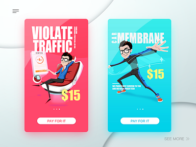 Character card 01 card cartoon character ui