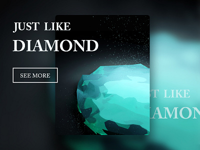 Diamond c4d diamond glass green